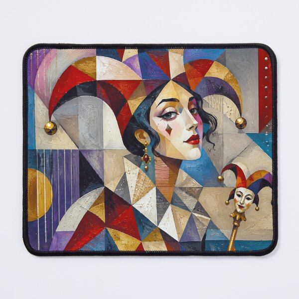 Item preview, Female Court Jester artwork. designed and sold by GalleryKauffeld.