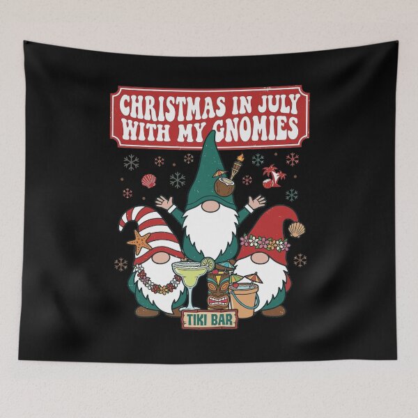 Item preview, Christmas in July Gnomes Summer Xmas Matching Women Kids Men T-Shirt designed and sold by stmpdwrld.