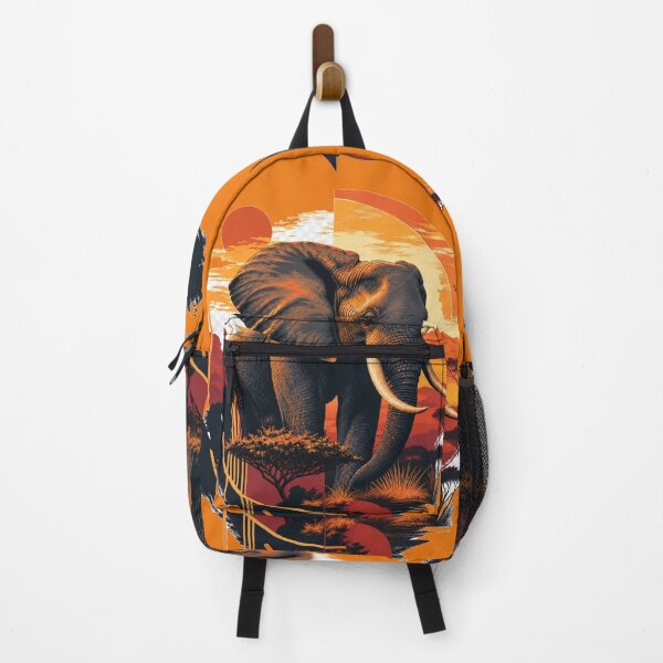 Item preview, Majestic African Elephant Serengeti Sunset Vector Art designed and sold by BLUESKY11a.