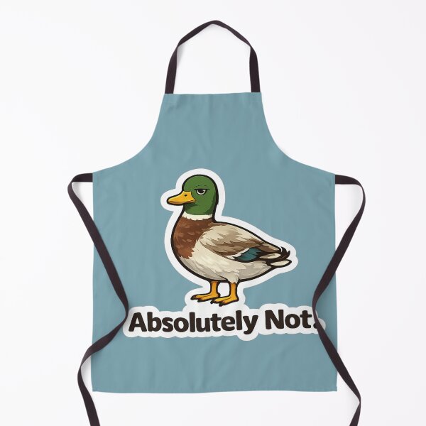 Item preview, Absolutely Not. Mallard Duck Meme | Funny Duck Sticker Design designed and sold by BabyStark.