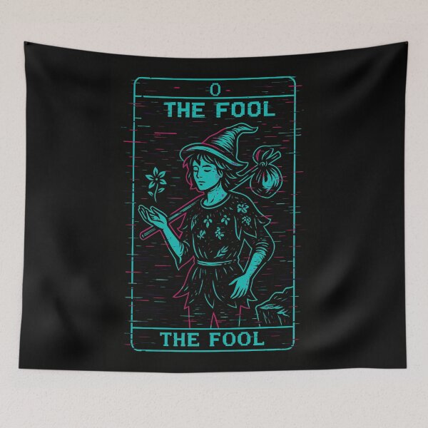 Item preview, Glitch Arcana – The Glitched Fool Digital Tarot designed and sold by JupiterGlitchEmpire.