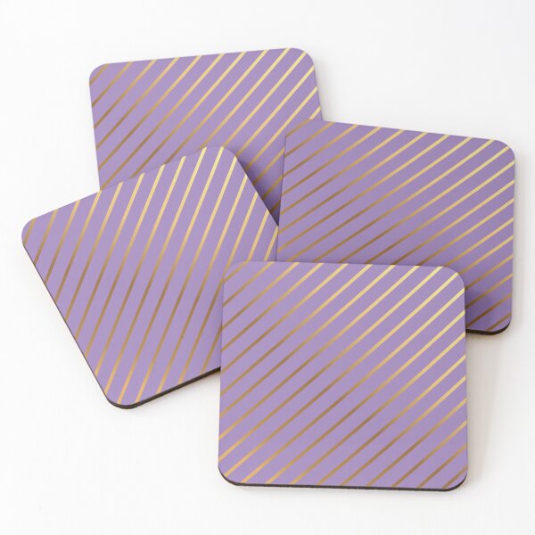 Item preview, Gold Diagonal Lines Lavender Purple Background designed and sold by GemsAnatomy.