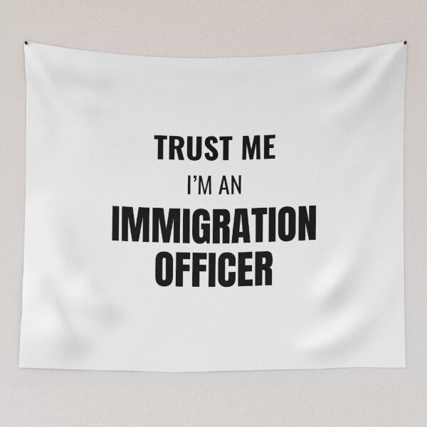 Item preview, Trust Me I'm an Immigration Officer (Black) designed and sold by ShipCrewNation.