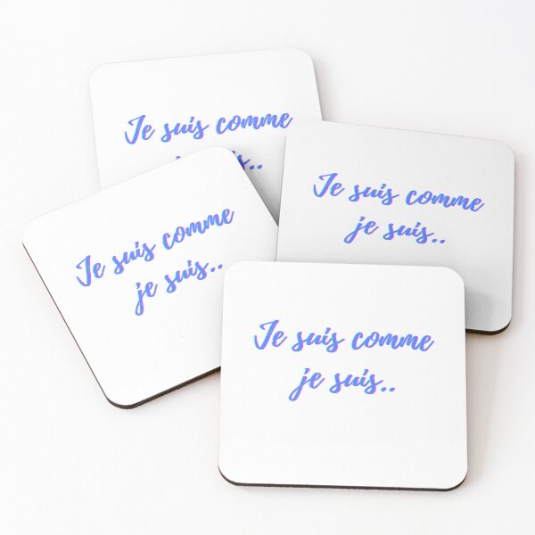 Item preview,  I am what I am - popular french quotes lovers theme gifts (blue)  designed and sold by RebelliousRosee.