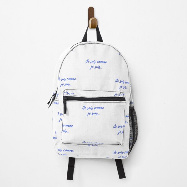Item preview, I am what I am - popular french quotes lovers theme gifts (blue) designed and sold by RebelliousRosee.