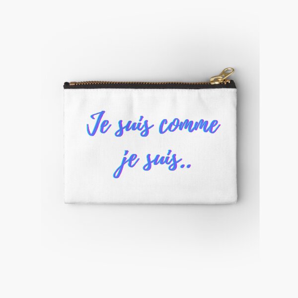 Item preview,  I am what I am - popular french quotes lovers theme gifts (blue)  designed and sold by RebelliousRosee.