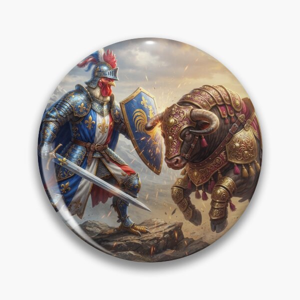 Item preview, World Cup 2026 France Spain Epic Knight Battle Art designed and sold by VikrantCreative.