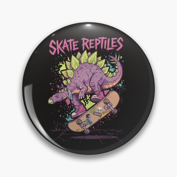 Item preview, Skateboarding Dinosaur 90s Retro Punk Stegosaurus For Teen Skaters designed and sold by roarsomethings.