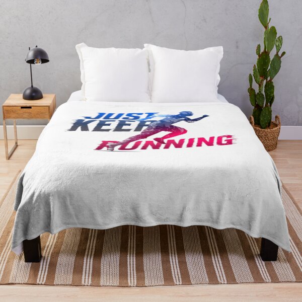 Item preview, Just Keep Running Runner Fitness Athlete Motivation designed and sold by RetroMini2026.