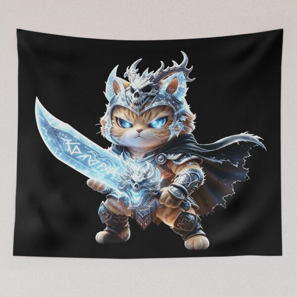 Item preview, Felis Nigripes: The Frost Lich Paladin Warrior designed and sold by ABYSSLAB.