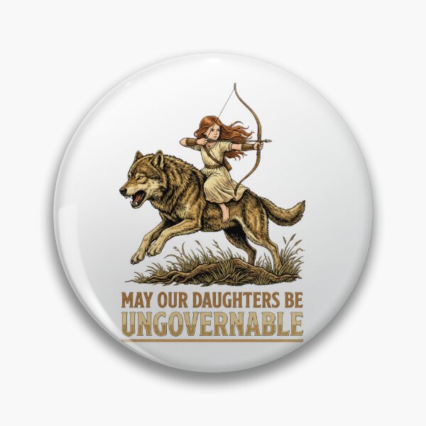 Item preview, Ungovernable Daughter Wolf Rider Archer Warrior Art designed and sold by SiarheiYur.