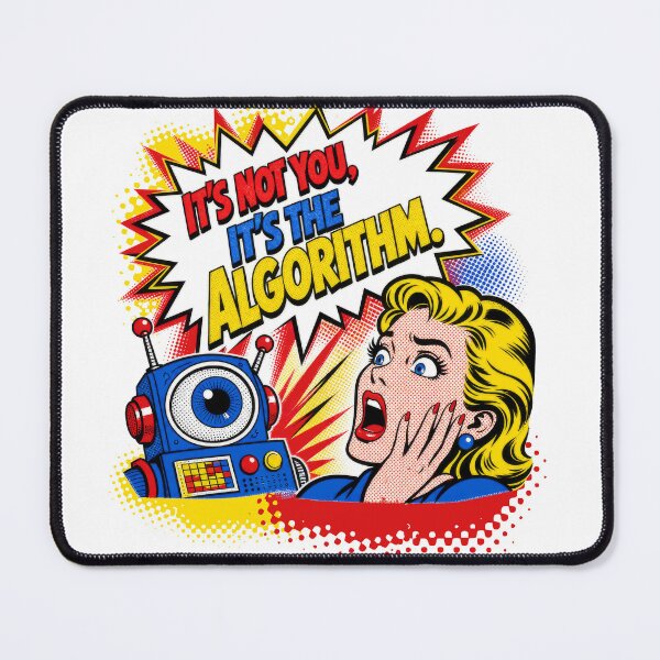 Item preview, It's Not You, It's The Algorithm Pop Art designed and sold by AntiqueImages.
