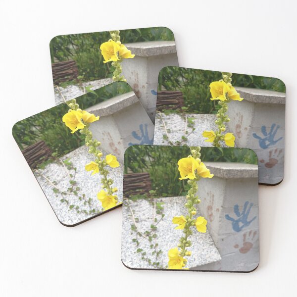 Item preview, Yellow Common Mullein Flower Blooming in an Urban Garden designed and sold by PhuongVoArt.
