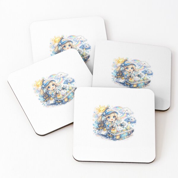 Item preview, Weather Engineer Girl – Magical Kawaii Sticker designed and sold by blossomfun.