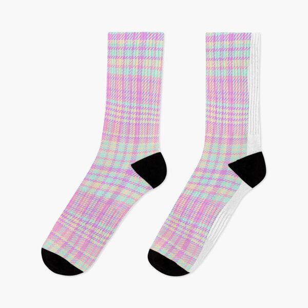 Artikelvorschau, Rosa, gelbes und hellblaues Tartanmuster entworfen und verkauft von TeeGeeTees.