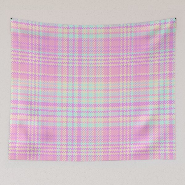Item preview, Pink, Yellow and Light Blue Tartan Pattern designed and sold by TeeGeeTees.