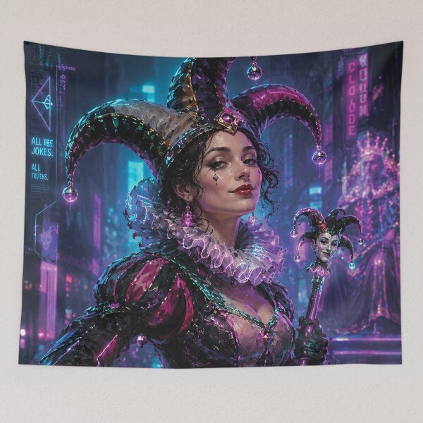 Item preview, Female Court Jester artwork. designed and sold by GalleryKauffeld.