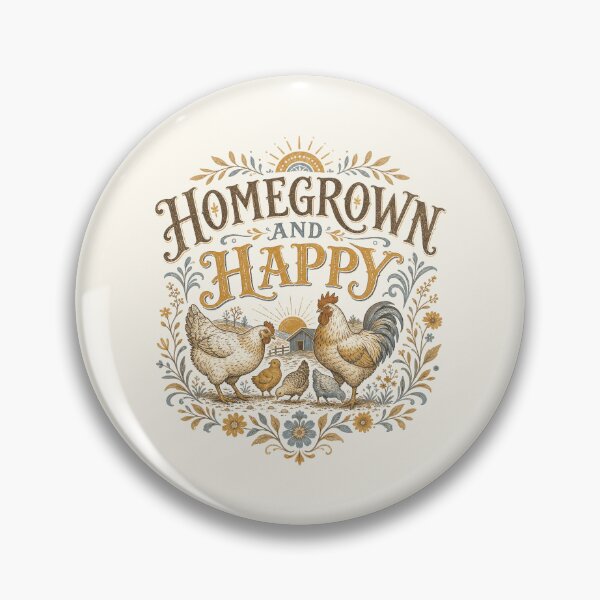 Item preview, Homegrown Happy Chicken Farm Homestead Life designed and sold by AntiqueImages.