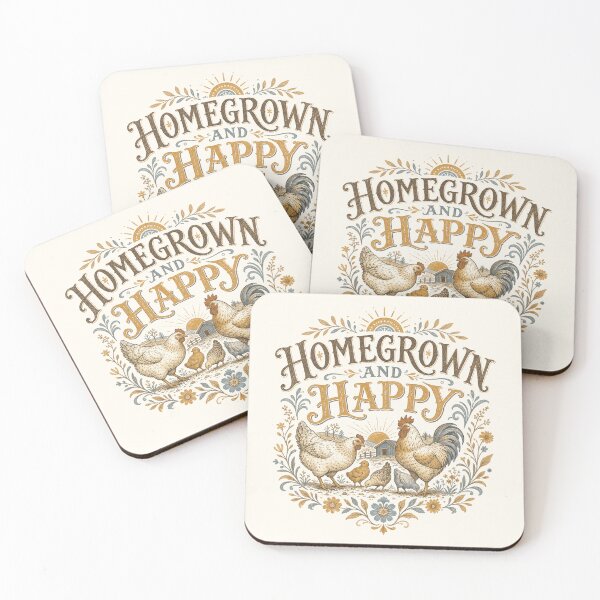 Item preview, Homegrown Happy Chicken Farm Homestead Life designed and sold by AntiqueImages.