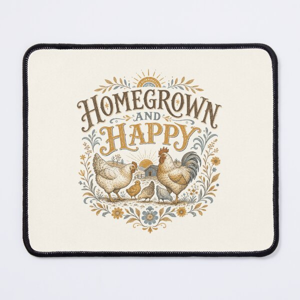 Item preview, Homegrown Happy Chicken Farm Homestead Life designed and sold by AntiqueImages.