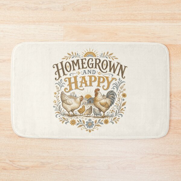 Item preview, Homegrown Happy Chicken Farm Homestead Life designed and sold by AntiqueImages.