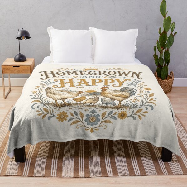Item preview, Homegrown Happy Chicken Farm Homestead Life designed and sold by AntiqueImages.