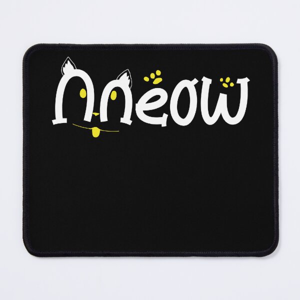 Item preview, Meow Cute Cat Typography Design | Funny Kawaii Cat Lettering Art designed and sold by CutPawStudio.