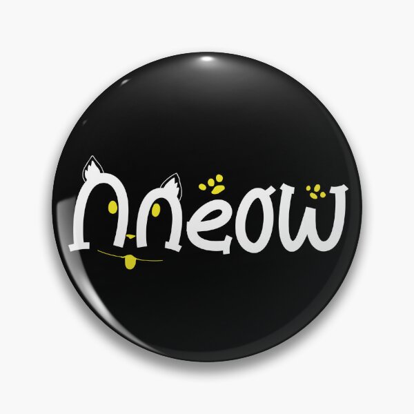 Item preview, Meow Cute Cat Typography Design | Funny Kawaii Cat Lettering Art designed and sold by CutPawStudio.