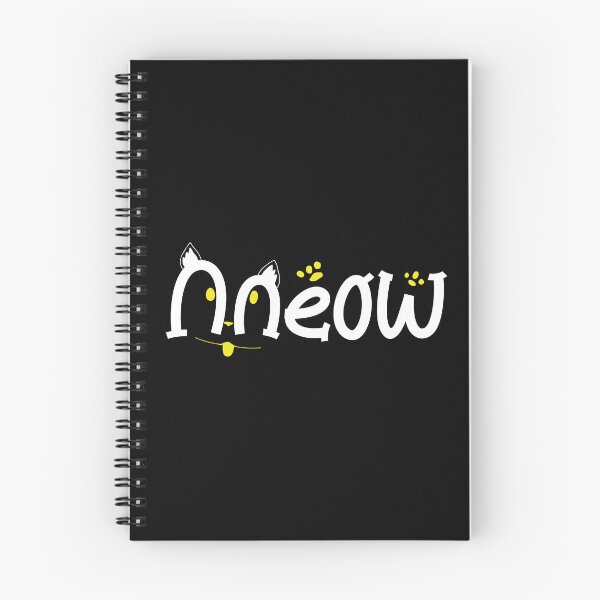 Item preview, Meow Cute Cat Typography Design | Funny Kawaii Cat Lettering Art designed and sold by CutPawStudio.