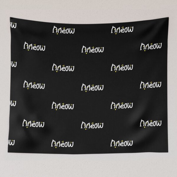 Item preview, Meow Cute Cat Typography Design | Funny Kawaii Cat Lettering Art designed and sold by CutPawStudio.