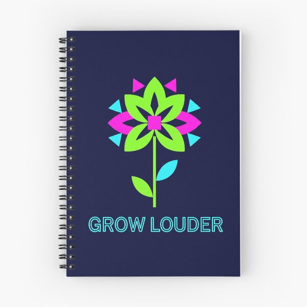 Item preview, Geometric Neon Flower Graphic Design With Motivational Quote designed and sold by PixelQ.