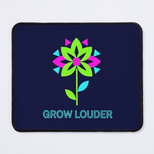 Item preview, Geometric Neon Flower Graphic Design With Motivational Quote designed and sold by PixelQ.