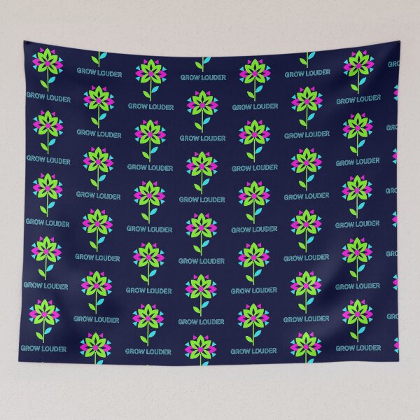 Item preview, Geometric Neon Flower Graphic Design With Motivational Quote designed and sold by PixelQ.
