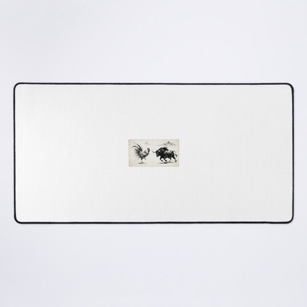 Item preview, World Cup 2026 France Spain Japanese Ink Art Print designed and sold by VikrantCreative.