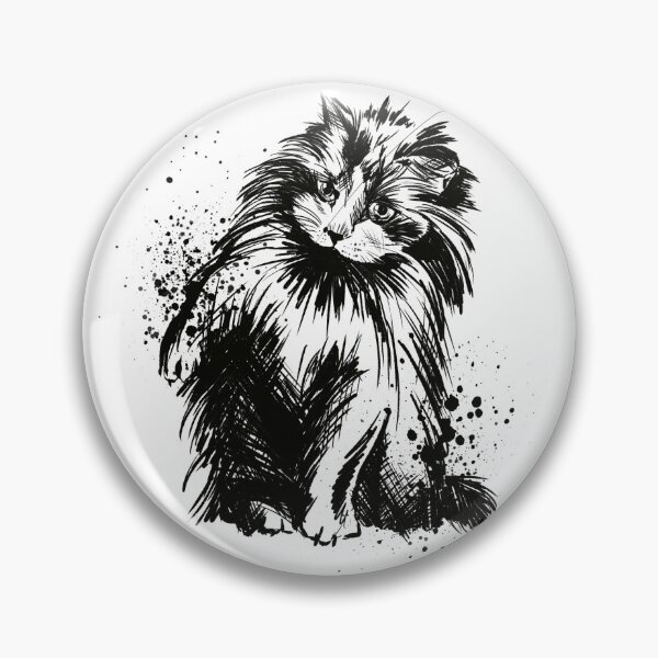 Item preview, Ragdoll Cat Ink Splatter Portrait designed and sold by Inkversed.