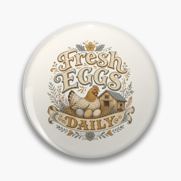 Item preview, Fresh Eggs Daily Chicken Farm Homesteading designed and sold by AntiqueImages.