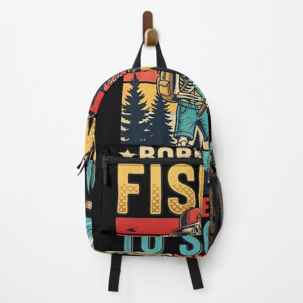 Item preview, Born to Go Fishing Forced School Funny Boys Kids Men Fishing T-Shirt designed and sold by stmpdwrld.