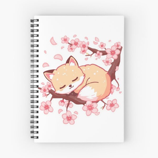 Item preview, Cute Sakura Fox Kawaii Sticker | Cherry Blossom Fox Gift designed and sold by Stylestickers55.