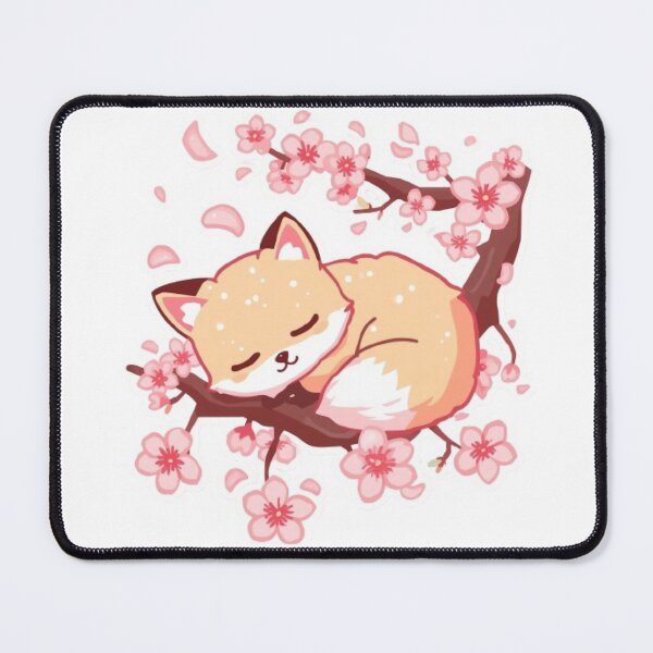 Item preview, Cute Sakura Fox Kawaii Sticker | Cherry Blossom Fox Gift designed and sold by Stylestickers55.
