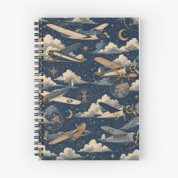 Item preview, Vintage Airplane Celestial Sky designed and sold by MoodSupplyStudio.