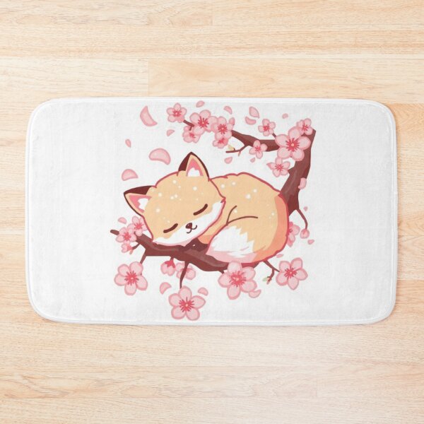 Item preview, Cute Sakura Fox Kawaii Sticker | Cherry Blossom Fox Gift designed and sold by Stylestickers55.
