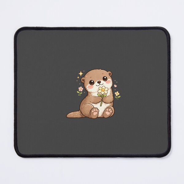 Item preview, Cute Otter Holding a Flower designed and sold by EduardTT.