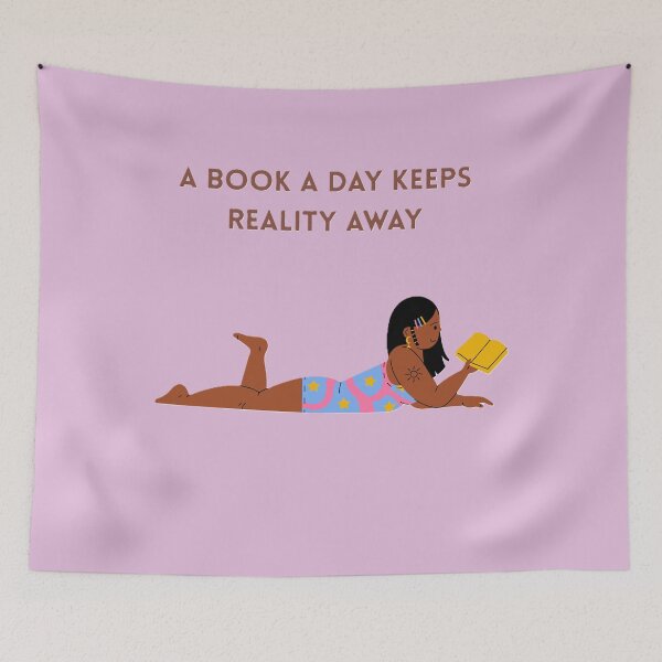 Item preview, A book a day keeps reality away designed and sold by creativityisfun.