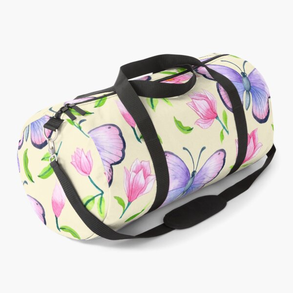 Item preview, Watercolor Butterfly & Magnolia Floral Pattern designed and sold by ByJYA.