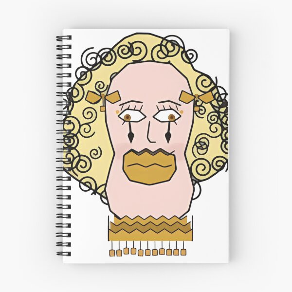 Item preview, Golden Curly Portrait designed and sold by ModernWhimsy.
