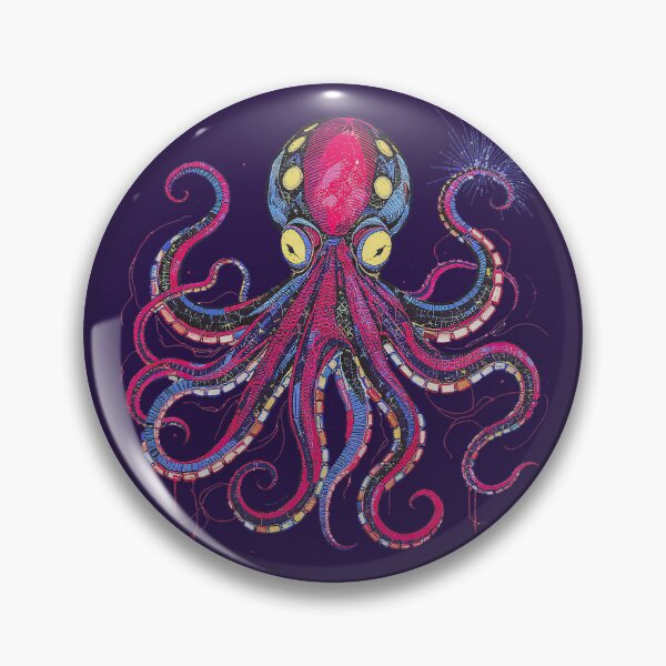 Item preview, Majestic And Colorful Octopus designed and sold by GaffaDesigns.