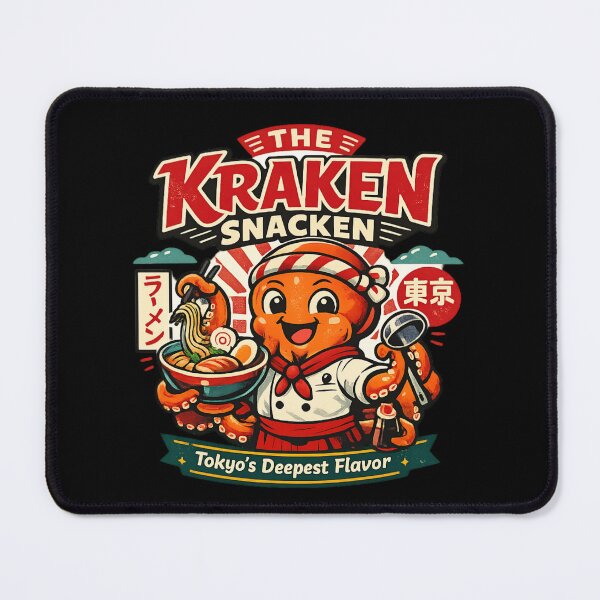 Item preview, Kraken Ramen Chef - Funny Japanese Noodle Lover pun designed and sold by SidTastic .