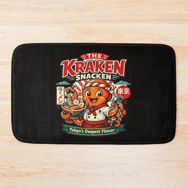 Item preview, Kraken Ramen Chef - Funny Japanese Noodle Lover pun designed and sold by SidTastic .
