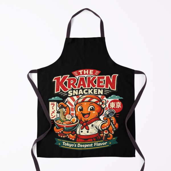 Item preview, Kraken Ramen Chef - Funny Japanese Noodle Lover pun designed and sold by SidTastic .