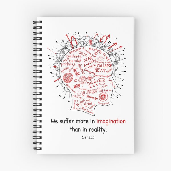 Item preview, We Suffer More in Imagination Than in Reality designed and sold by Inspiration Cabin.